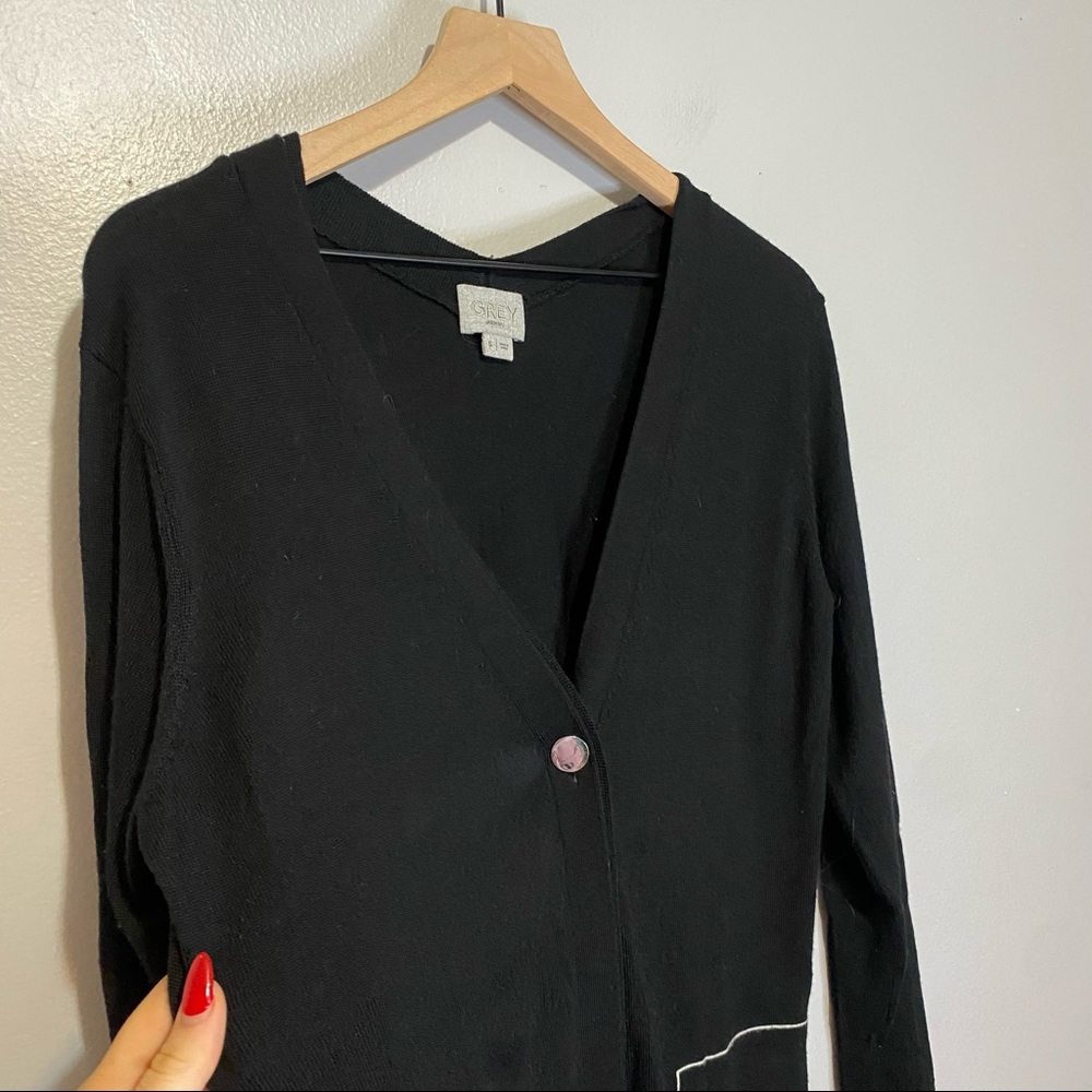 Jason Wu Grey Merino Wool Button Front Cardigan L… - image 2
